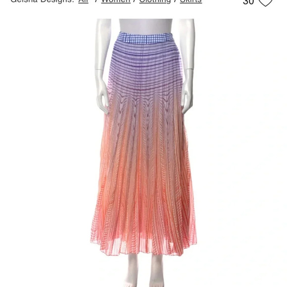 GEISHA DESIGNS from Anthropologie 
Boho style Striped Maxi Length Skirt festival - Picture 2 of 11